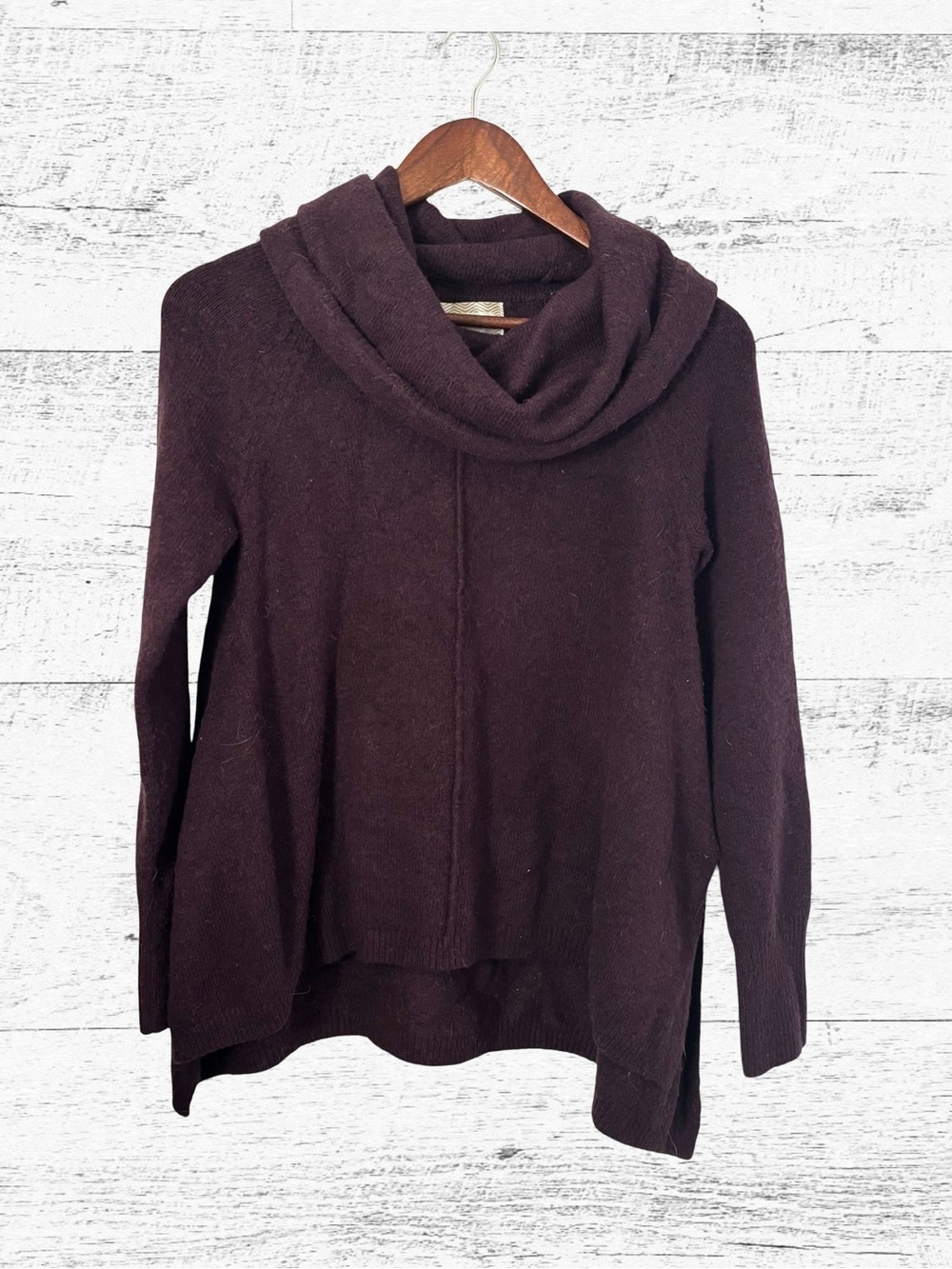 ruby moon Deep Plum Cowl Neck Sweater